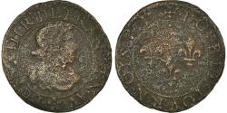 World Coins - Coin, France, Louis XIII, Double tournois, buste laurée et drapé, Double