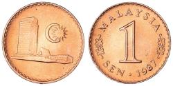World Coins - Coin, Malaysia, Sen, 1987