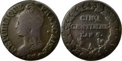 World Coins - Coin, France, Dupré, 5 Centimes, AN 7, Paris, , Bronze, KM:640.1, Le