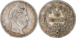 World Coins - France, Louis-Philippe, 1/2 Franc, 1845, Paris, Silver, , Gadoury:408