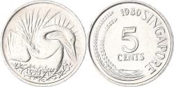 World Coins - Coin, Singapore, 5 Cents, 1980