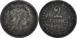 World Coins - Coin, France, 2 Centimes, 1903