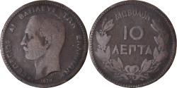 World Coins - Coin, Greece, George I, 10 Lepta, 1878, Bordeaux, , Copper, KM:55