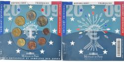 World Coins - France, Coffret 1c. à 2€, 2009, Monnaie de Paris, BU,
