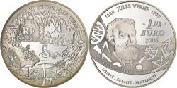 World Coins - France, 1-1/2 Euro, Voyage au Centre de la Terre, Jules Verne, 2006, Paris