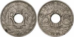 World Coins - France, 25 Centimes, Lindauer, 1914, Paris, Souligné, Nickel,
