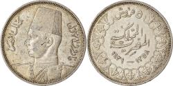 World Coins - Coin, Egypt, Farouk, 5 Piastres, 1939, British Royal Mint, , Silver