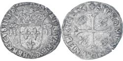 World Coins - Coin, France, Henri IV, Douzain aux deux H, 1594, Clermont-Ferrand, 5th type