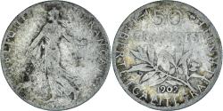 World Coins - Coin, France, Semeuse, 50 Centimes, 1902, Paris, , Silver, KM:854