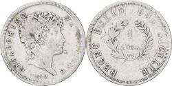 World Coins - Kingdom of Naples, Joachim Murat, 1 Lira, 1812, Coin alignment, Silver