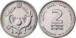 World Coins - Israel, 2 New Sheqalim, 2010, Nickel plated steel, , KM:433