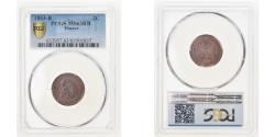 World Coins - Coin, France, Napoleon III, Napoléon III, 2 Centimes, 1853, Rouen, PCGS