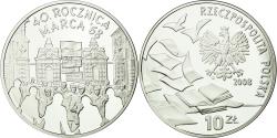 World Coins - Coin, Poland, 10 Zlotych, 2008, Warsaw, BE, , Silver, KM:632