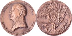 World Coins - France, Medal, Marcel Pagnol, Académie Française, 1975, Copper, Corbin