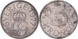 World Coins - Coin, Sweden, Carl XVI Gustaf, 5 Kronor, 1977, , Copper-nickel, KM:853