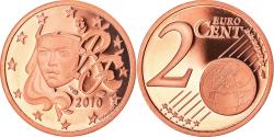 World Coins - France, 2 Euro Cent, 2010, BE, , Copper Plated Steel, KM:1283