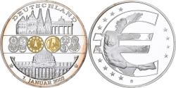 World Coins - Germany, Medal, L'Europe, 2002, Silver Plated Copper,