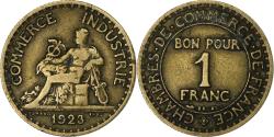 World Coins - France, Franc, Chambre de commerce, 1923, Paris, Aluminum-Bronze,