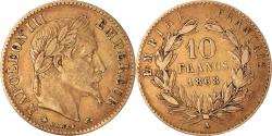 World Coins - Coin, France, Napoleon III, 10 Francs, 1868, Paris, , Gold, KM:800.1