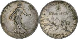 World Coins - France, 2 Francs, Semeuse, 1909, Paris, Silver, , Gadoury:532, KM:845.1