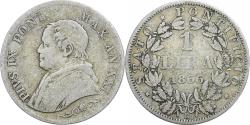 World Coins - Coin, ITALIAN STATES, PAPAL STATES, Pius IX, Lira, 1866-XXI, Roma,