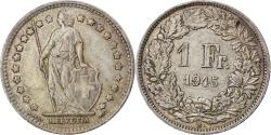 World Coins - Coin, Switzerland, Franc, 1945, Bern, , Silver, KM:24