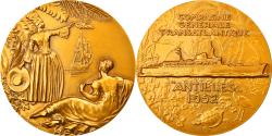 World Coins - France, Medal, Compagnie Générale Transatlantique, Antilles, Shipping, 1952