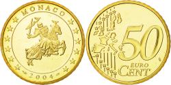 World Coins - Monaco, 50 Euro Cent, 2004, , Brass, KM:172