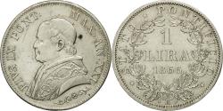 World Coins - Coin, ITALIAN STATES, PAPAL STATES, Pius IX, Lira, 1866, Rome,