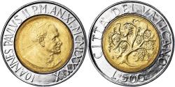 World Coins - Coin, VATICAN CITY, John Paul II, 500 Lire, 1989, FDC, , Bi-Metallic