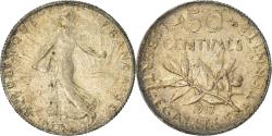 World Coins - Coin, France, Semeuse, 50 Centimes, 1917, Paris, , Silver, KM:854