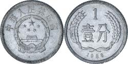 World Coins - CHINA, PEOPLE'S REPUBLIC, Fen, 1986