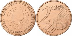 World Coins - Netherlands, 2 Euro Cent, 2008, Utrecht, Copper Plated Steel,