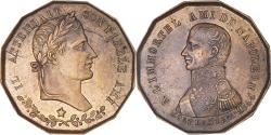 World Coins - France, Token, Général Bertrand, Fidèle Ami de Napoléon, History, 1844