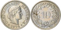 World Coins - Coin, Switzerland, 10 Rappen, 1974, Bern, , Copper-nickel, KM:27