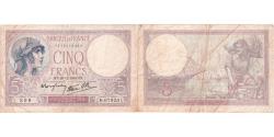 World Coins - France, 5 Francs, Violet, 1940-12-26, R.67925, VF(30-35)