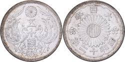 World Coins - Japan, Hirohito, 50 Sen, Showa, Year 12 (1937), Silver,