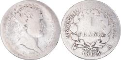World Coins - Coin, France, Napoléon I, Franc, 1808, Paris, , Silver, KM:682.1
