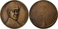 World Coins - France, Medal, Vice-Amiral Thierry d'Argenlieu, 1945, Bronze, Baudichon