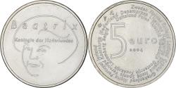World Coins - Netherlands, Beatrix, 5 Euro, Enlargement of EU, 2004, Utrecht, Silver,