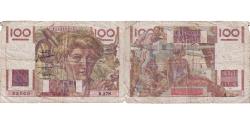 World Coins - France, 100 Francs, Jeune Paysan, 1950, R.378, VF(20-25), Fayette:28.28, KM:128c