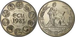 World Coins - France, Medal, Ecu Europa, Europe Assise, 1983, Copper-nickel,