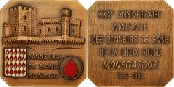 World Coins - Monaco, Medal, Donneurs de Sang de la Croix Rouge, 1982, , Bronze
