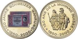 World Coins - Switzerland, Medal, 150 Ans de la Monnaie Suisse, 500 FRANCS, 2000