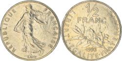 World Coins - Coin, France, Semeuse, 1/2 Franc, 1993, Paris, , Nickel, KM:931.1