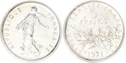 World Coins - Coin, France, 5 Francs, 1971, Paris, Piéfort, , Silver, KM:P431