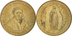 World Coins - France, Tourist token, Lourdes, sainte Bernadette, Nordic gold,