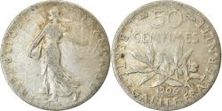 World Coins - Coin, France, Semeuse, 50 Centimes, 1906, Paris, , Silver, KM:854