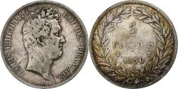 World Coins - France, Louis-Philippe, 5 Francs, 1830, Lille, Silver, , Gadoury:676