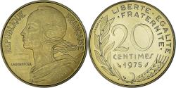 World Coins - Coin, France, Marianne, 20 Centimes, 1975, Paris, série FDC,